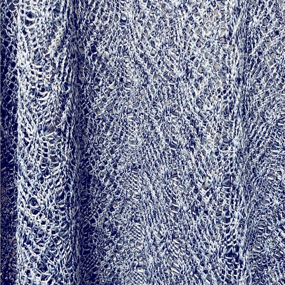 SKULLZ LONDON Art To Wear Blue Knit Lagenlook Isabelle Tunic Plus Size Chest84” - Picture 3 of 4